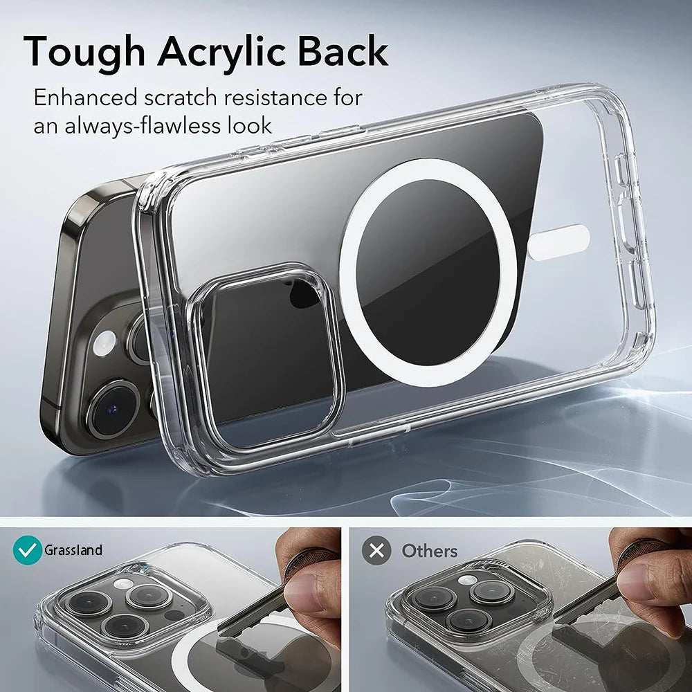 Luxury Magnetic Transparent Case for iPhone