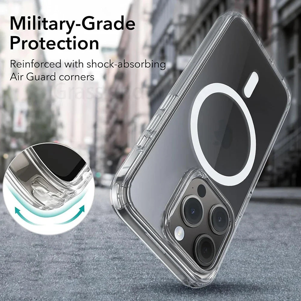 Luxury Magnetic Transparent Case for iPhone