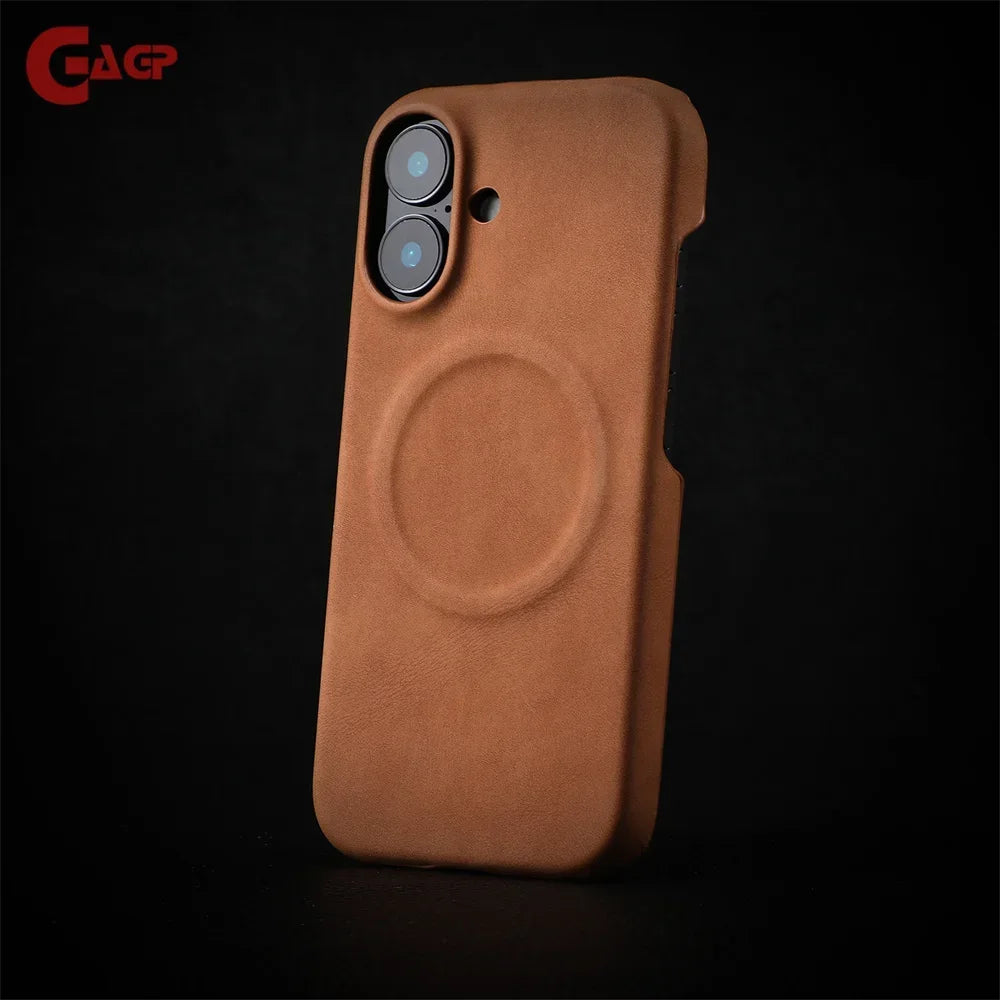 Luxury Skin Feel Sheepskin for Magsafe Phone Case for iPhone