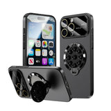 Luxury Suction Cup Magnetic Folding Stand Case For iPhone