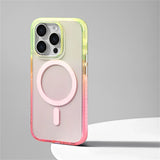 Luxury Transparent Bumper Snti-slip Magnetic Case For iPhone