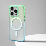 Luxury Transparent Bumper Snti-slip Magnetic Case For iPhone