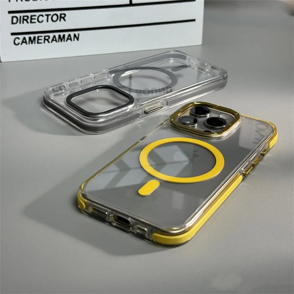 Magnetic Shockproof Bumper Case For iPhone