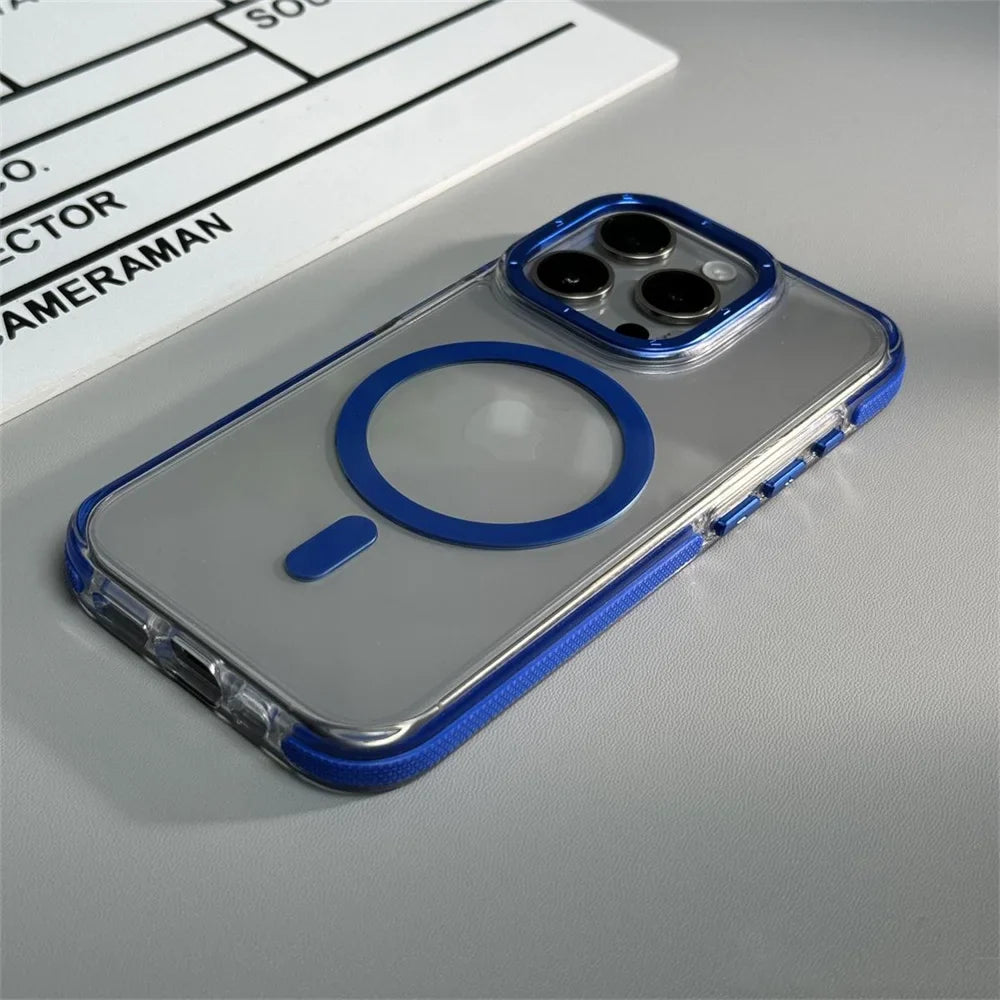 Magnetic Shockproof Bumper Case For iPhone