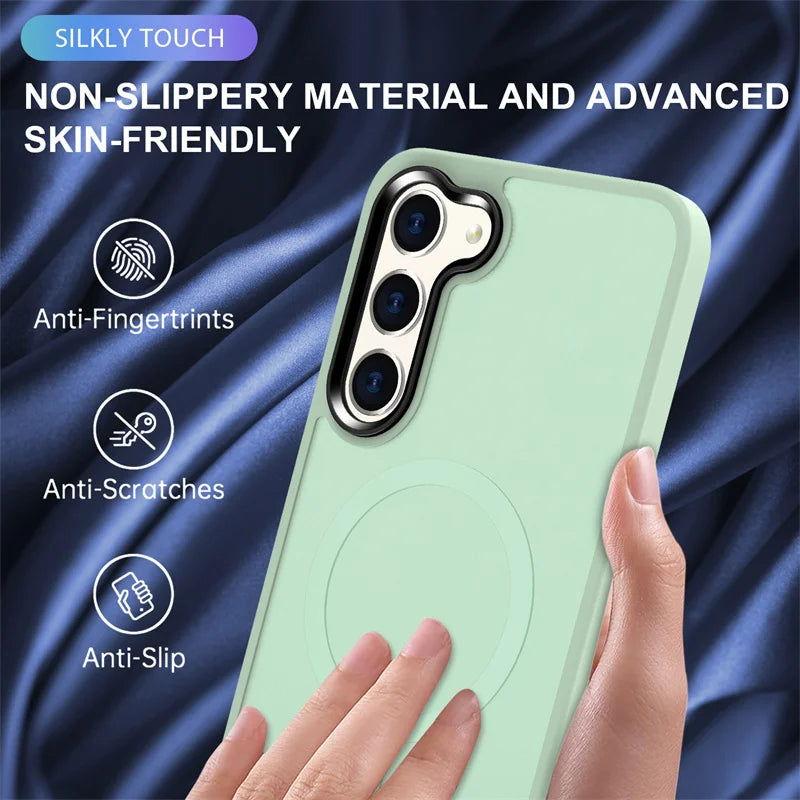 Magnetic Transparent Shockproof Case For Samsung