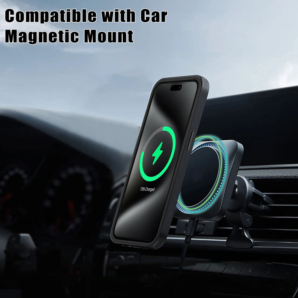 Full Body Screen Protection Car Magnetic Holder Case for iPhone