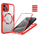 Full Body Screen Protection Car Magnetic Holder Case for iPhone