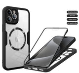 Full Body Screen Protection Car Magnetic Holder Case for iPhone