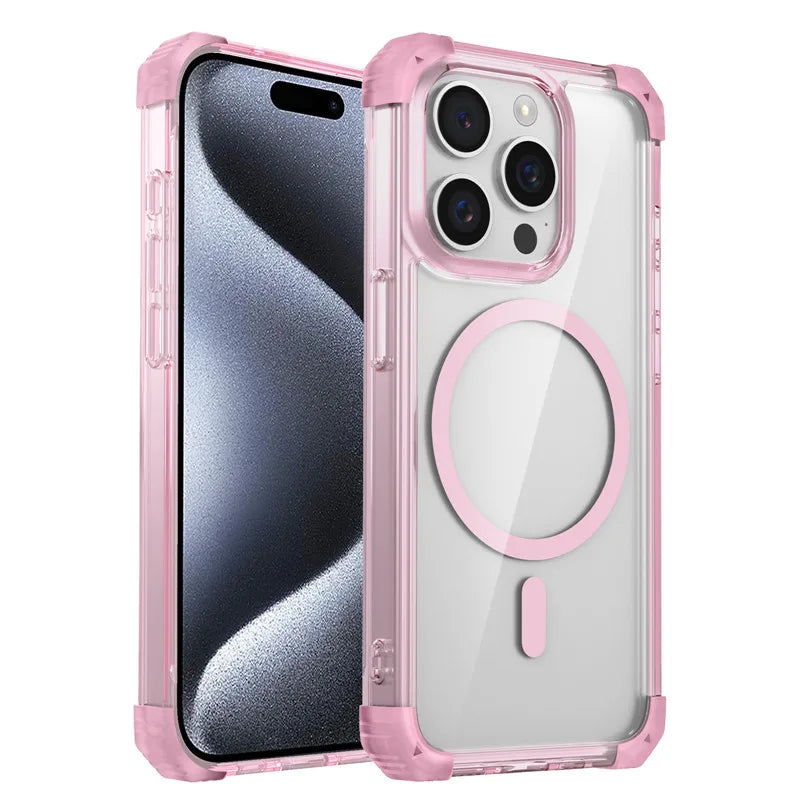 Magnetic Shockproof Clear Case for iphone