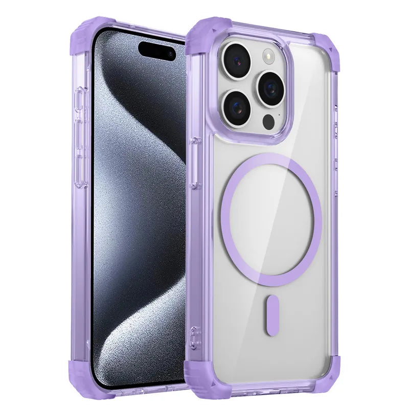 Magnetic Shockproof Clear Case for iphone