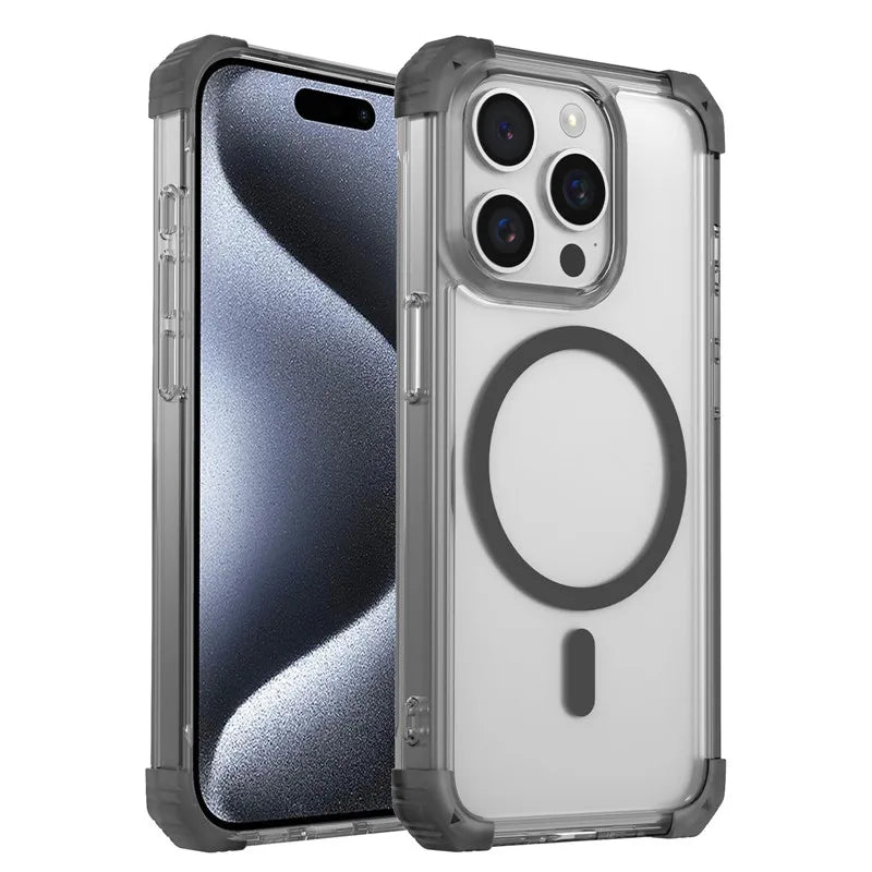 Magnetic Shockproof Clear Case for iphone