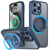 Magnetic Gear Decompression Rotating Matte Holder Case For iPhone