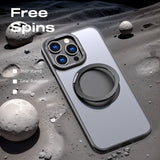 Magnetic Gear Decompression Rotating Matte Holder Case For iPhone