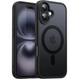 Matte Magnetic Wireless Charging Translucent Case For iPhone