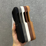 Matte Sheppskin Slot Card Holder with Wrist Hand Strap Case For iPhone