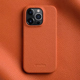 Luxury Leather Business Premium Genuine Leather Case For iPhone