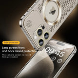 Magnetic Aluminum Metal Heat Dissipation Phone Case For iPhone