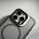 Metal Lens Stand Holder MagSafe Wireless Charging Shockproof Case For iPhone