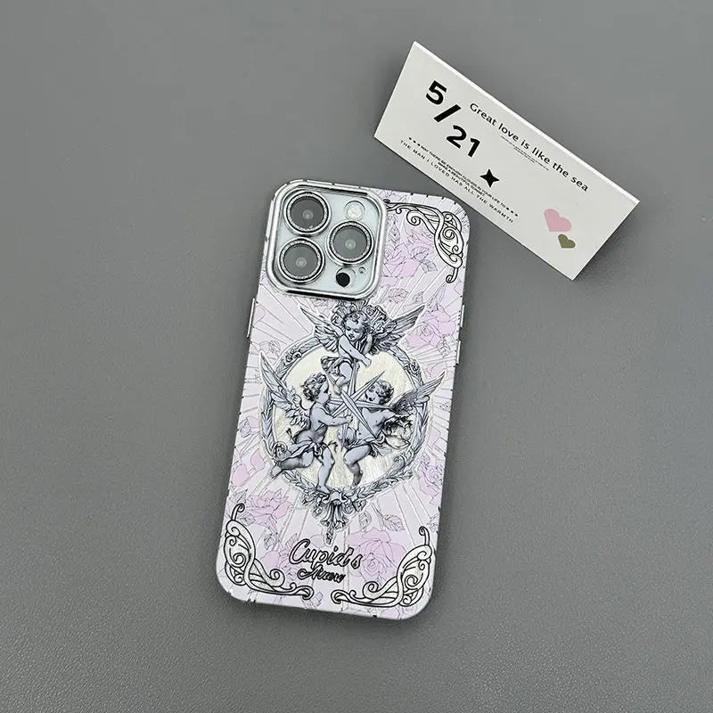 Middle Ages Retro Cupid Angel Case for iPhone