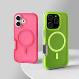 Neon Color Translucent Magnetic Case For iPhone