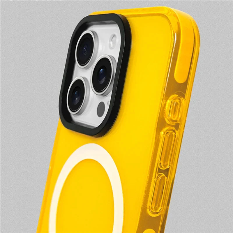 Neon color Soft silicone Magnetic Case for iPhone