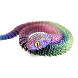 New 30cm 3D Printed Snake Desk Accessories Decoration Year Ornament