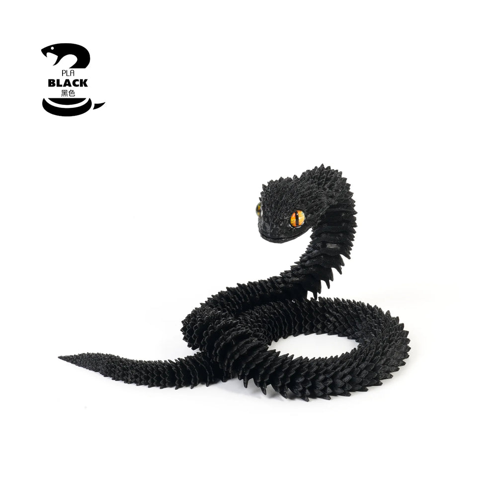 New 30cm 3D Printed Snake Desk Accessories Decoration Year Ornament