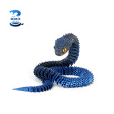 New 30cm 3D Printed Snake Desk Accessories Decoration Year Ornament