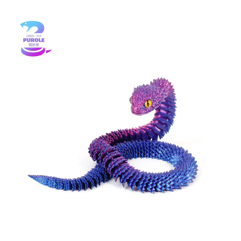 New 30cm 3D Printed Snake Desk Accessories Decoration Year Ornament