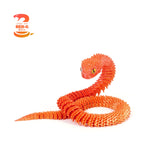 New 30cm 3D Printed Snake Desk Accessories Decoration Year Ornament