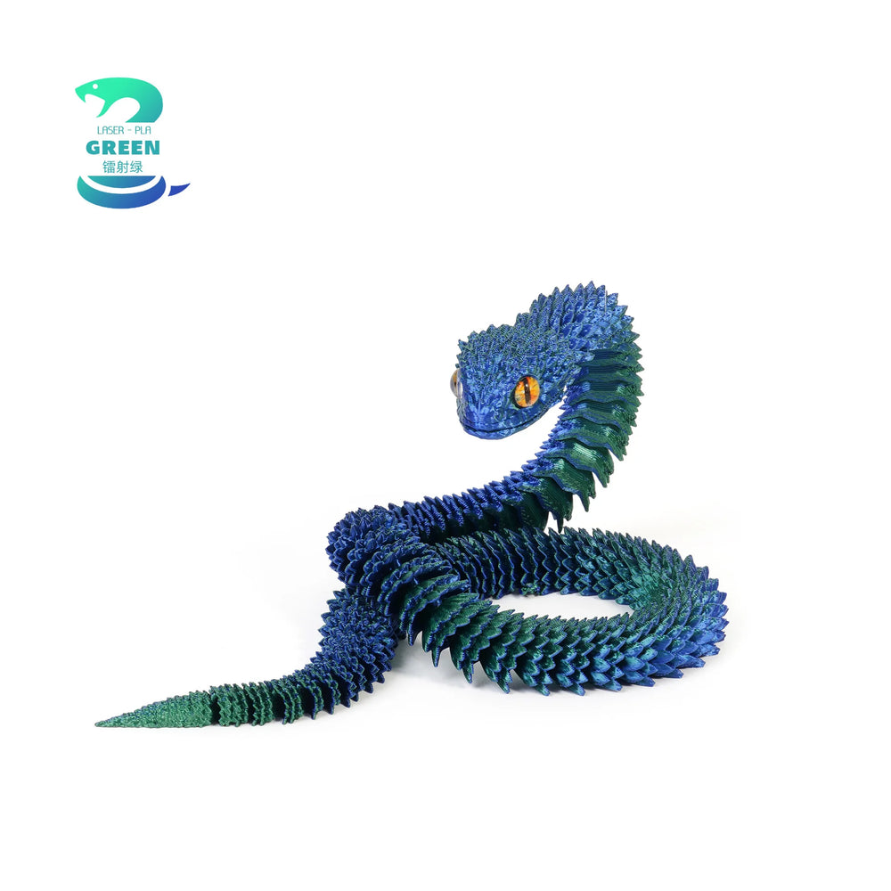 New 30cm 3D Printed Snake Desk Accessories Decoration Year Ornament