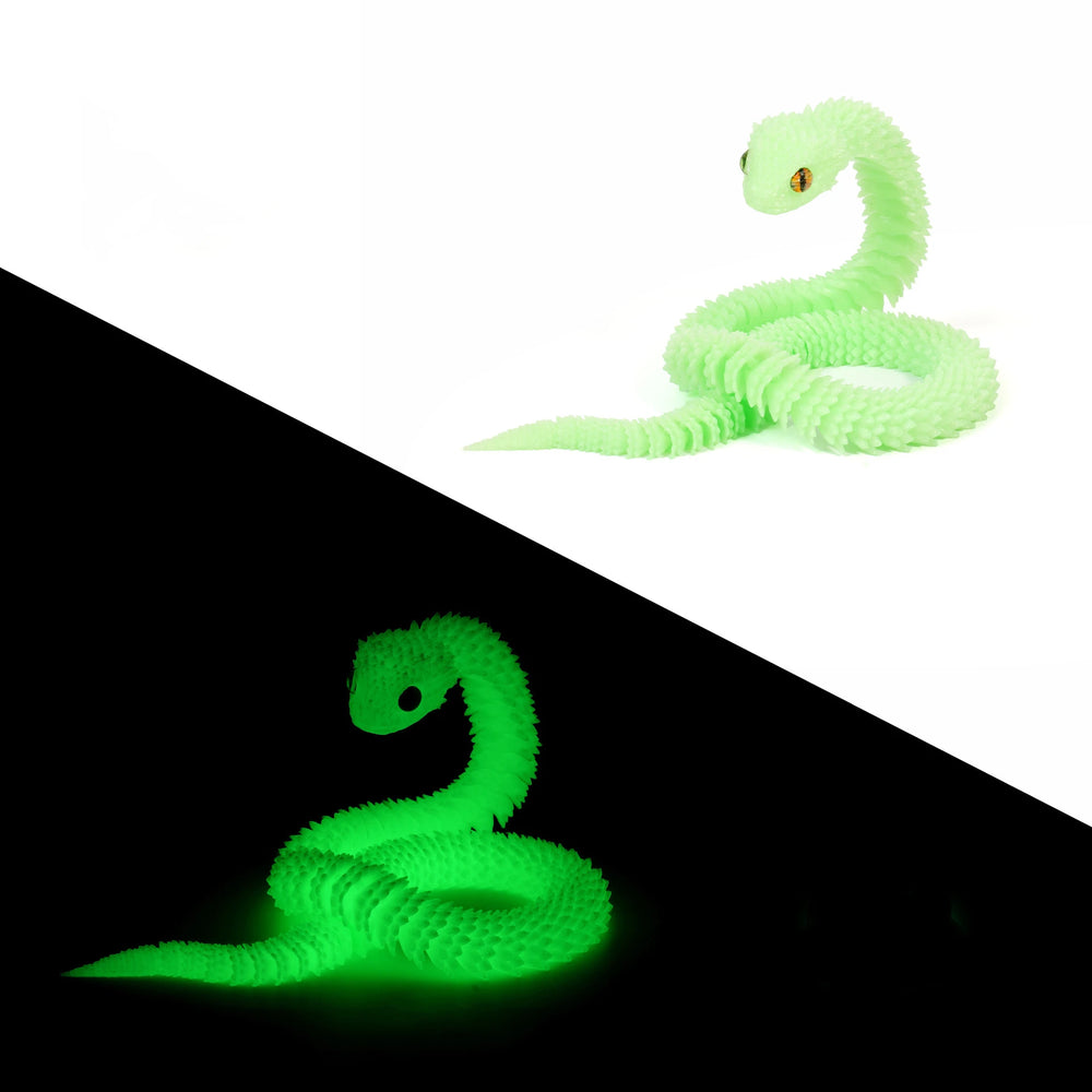 New 30cm 3D Printed Snake Desk Accessories Decoration Year Ornament