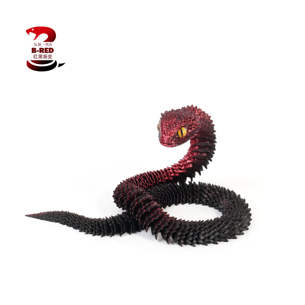 New 30cm 3D Printed Snake Desk Accessories Decoration Year Ornament