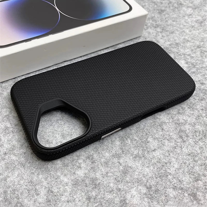 New Models 2 in 1 Grid Texture Phone Case for iPhone