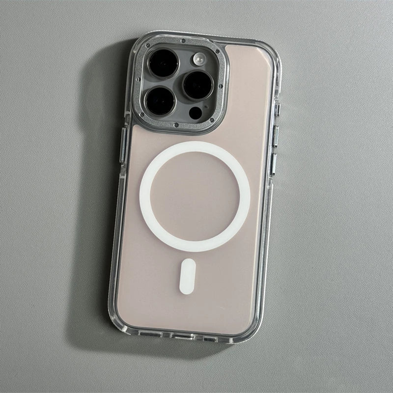 Non-slip Bumper Laser Magnetic Case for iPhone