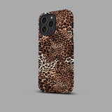 Printed And Painted Leopard Print Frosted All-Inclusive Case for iPhone