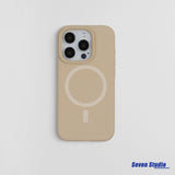 Advanced simple super strong magnetic liquid silicone case for iPhone