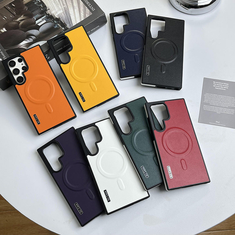 Magnetic Color-Blocking Phone Case for Samsung