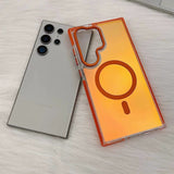 New Frosted Gradient Magnetic Shockproof Phone Case for Samsung