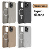 Liquid Silicone Wave Pattern Case for iPhone