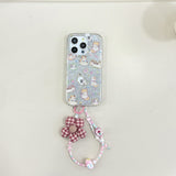 Silver Foil Glitter Cat Case for iPhone