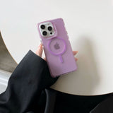 Frosted solid color electroplated buttons case for iPhone