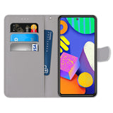 New Painted Leather Flip Phone Case with SIM Card Slot for Samsung
