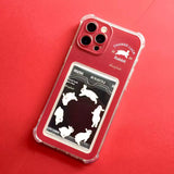 Running Fortune Rabbit Card Holder Case for iPhone