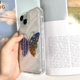 Water Ripple And Butterfly Soft Case For iphone