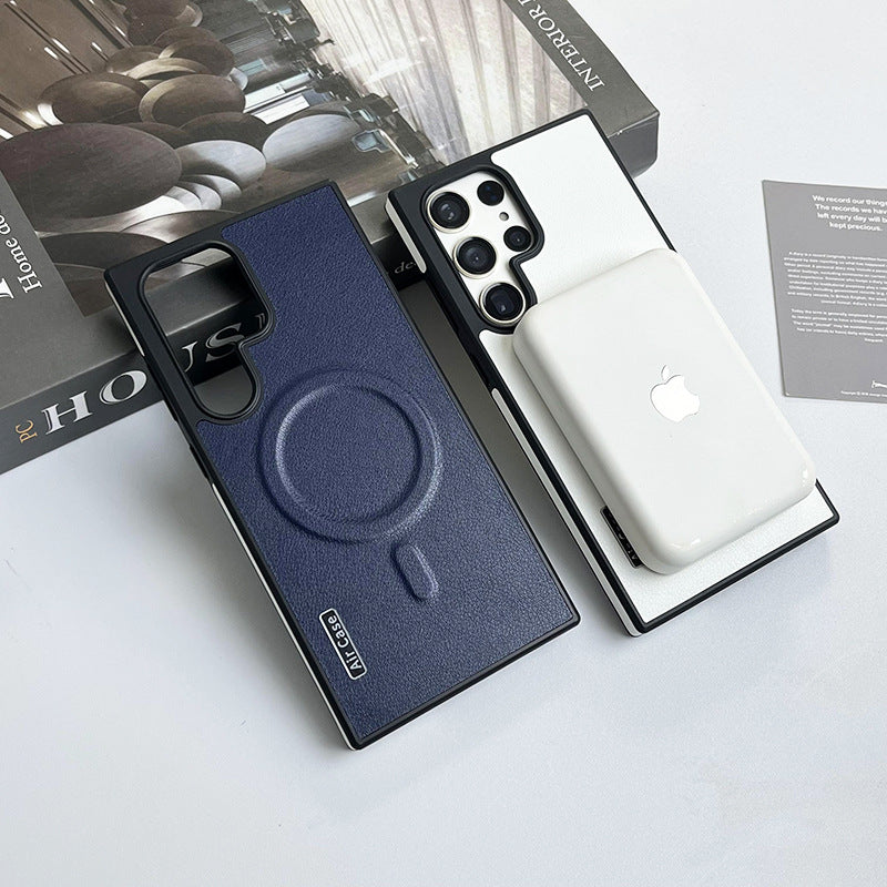 Magnetic Color-Blocking Phone Case for Samsung