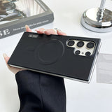 Magnetic Color-Blocking Phone Case for Samsung