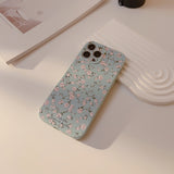 Retro floral silicone soft case for iPhone