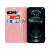 Colorblock Calf Pattern Magnetic Case for iPhone