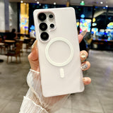 Jelly-like frosted magnetic phone case for Samsung